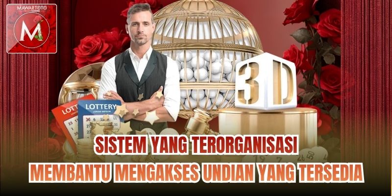 Sistem yang terorganisasi membantu mengakses undian yang tersedia