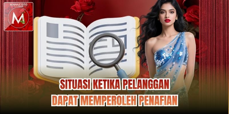 Situasi ketika pelanggan dapat memperoleh Penafian